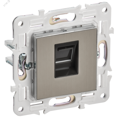 SKANDY Розетка компьютерная RJ45 кат.5E SK-K01N никель IEK