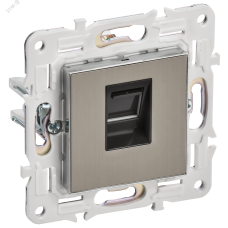 SKANDY Розетка компьютерная RJ45 кат.6 SK-K02N никель IEK