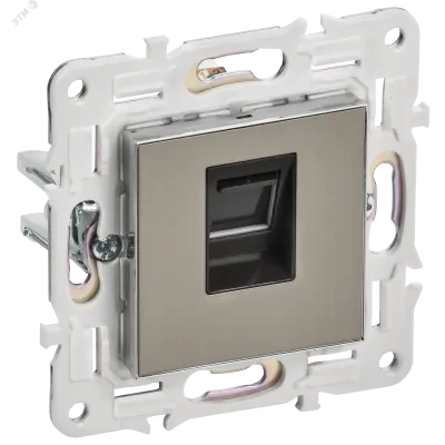 SKANDY Розетка компьютерная RJ45 кат.6 SK-K02N никель IEK