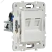 SKANDY Розетка компьютерная двойная RJ45 кат.5E SK-K03W арктический белый IEK