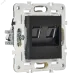 SKANDY Розетка компьютерная двойная RJ45 кат.5E SK-K03Bl черный IEK