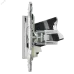 SKANDY Розетка компьютерная двойная RJ45 кат.5E SK-K03N никель IEK