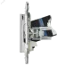 SKANDY Розетка компьютерная двойная RJ45 кат.6 SK-K04N никель IEK