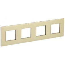 SKANDY Рамка 4-местная SK-F34Sh металл шампань IEK
