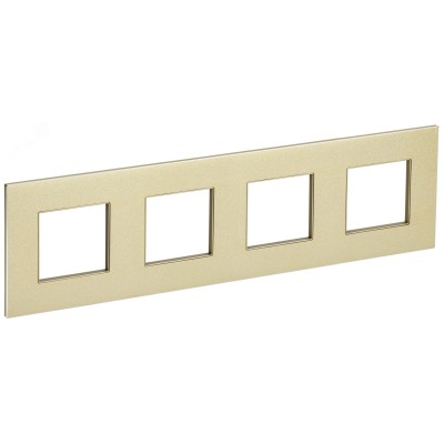 SKANDY Рамка 4-местная SK-F34Sh металл шампань IEK