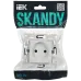 SKANDY Розетка без заземления без защитных шторок 10А SK-R02W арктический белый IEK