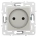 SKANDY Розетка без заземления с защитными шторками 10А SK-R01Sh шампань IEK