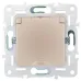 SKANDY Розетка 1-местная с заземлением с защитными шторками и крышкой 16А IP44 SK-R11Sa песочный IEK