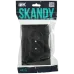 SKANDY Розетка 2-местная без заземления без защитных шторок 10А в сборе SK-R10Bl черный IEK
