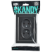 SKANDY Розетка 2-местная без заземления без защитных шторок для плоской вилки 10А SK-R03Bl стекло черный