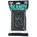 SKANDY Розетка 2-местная без заземления без защитных шторок для плоской вилки 10А SK-R03Bl стекло черный
