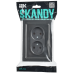 SKANDY Розетка 2-местная без заземления без защитных шторок для плоской вилки 10А SK-R03G стекло графит