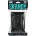 SKANDY Розетка 2-местная с заземлением без защитных шторок 16А в сборе SK-R08Bl черный IEK