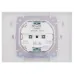 SKANDY Розетка 2-местная и крышкой 16А в сборе IP44 SK-R12W арктический белый IEK