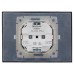 SKANDY Розетка 2-местная и крышкой 16А в сборе IP44 SK-R12Bl черный IEK