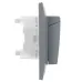 SKANDY Розетка 2-местная и крышкой 16А в сборе IP44 SK-R12Gr серый IEK