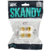 SKANDY Аудиорозетка 4-местная SK-A01W арктический белый IEK