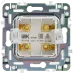SKANDY Аудиорозетка 4-местная SK-A01N никель IEK