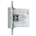 SKANDY Розетка USB A+A 3,1А SK-R15S серебряный IEK