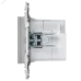 SKANDY Розетка USB A+A 3,1А SK-R15S серебряный IEK
