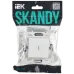 SKANDY Выключатель 1-клавишный проходной с индикацией 10А SK-V08W арктический белый IEK
