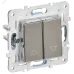 SKANDY Выключатель жалюзи 10А SK-V12N никель IEK