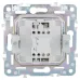 SKANDY Выключатель 1-клавишный кнопочный 10А SK-V14Gr серый IEK