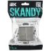 SKANDY Выключатель 2-клавишный 10А SK-V04N никель IEK
