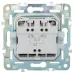 SKANDY Выключатель 2-клавишный 10А SK-V04G графит IEK