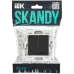 SKANDY Выключатель 2-клавишный проходной 10А SK-V05Bl черный IEK