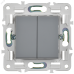 SKANDY Выключатель 2-клавишный перекрестный 10А SK-V06Gr серый IEK