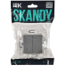 SKANDY Выключатель 2-клавишный перекрестный 10А SK-V06Gr серый IEK