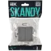 SKANDY Выключатель 2-клавишный перекрестный 10А SK-V06Gr серый IEK