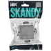 SKANDY Выключатель 2-клавишный перекрестный 10А SK-V06N никель IEK