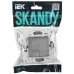 SKANDY Выключатель 2-клавишный перекрестный 10А SK-V06N никель IEK