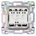 SKANDY Выключатель 3-клавишный 10А SK-V11N никель IEK
