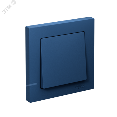 ATLASDESIGN выключатель одноклавишный, сх.1, 10АХ, в сборе, АКВАМАРИН