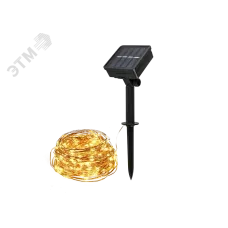 Солнечн. свет-к ФАZА SLR-G03-100Y нить, желт. 100 LED