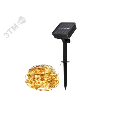 Солнечн. свет-к ФАZА SLR-G03-100Y нить, желт. 100 LED