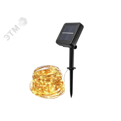 Солнечн. свет-к ФАZА SLR-G03-200Y нить, желт. 200 LED