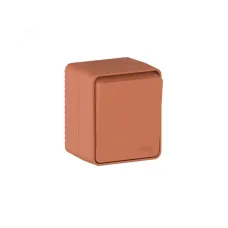 AtlasDesign PROFI IP54 О/У 1-клавишный ВЫКЛЮЧАТЕЛЬ 10 АХ, ТЕРРАКОТОВЫЙ