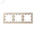 ATLASDESIGN рамка трехпостовая, универсальная, ПЕСОЧНЫЙ
