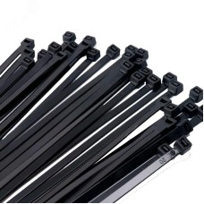 Стяжка кабельная (Хомут) 2,5x200-100BL PA6.6  черная (100 шт/уп) Jazzway