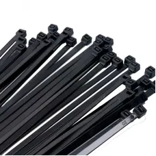 Стяжка кабельная (Хомут) 4,8x350-100BL PA6.6 черная (100 шт/уп) Jazzway
