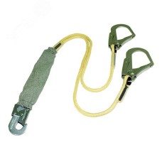 Строп аКд - огнеупорный двойной из веревки 2 м с амортизатором