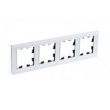 Рамка четырехпостовая ATLASDESIGN NATURE, ОРГАНИЧЕСКОЕ СТЕКЛО БЕЛЫЙ