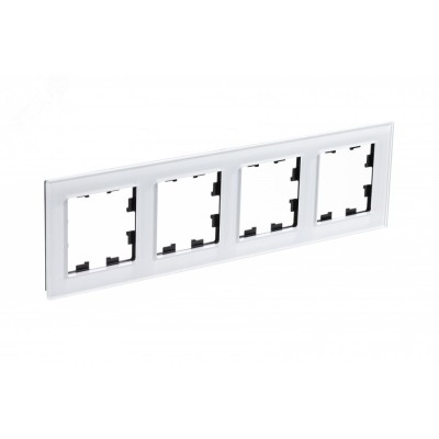 Рамка четырехпостовая ATLASDESIGN NATURE, ОРГАНИЧЕСКОЕ СТЕКЛО БЕЛЫЙ