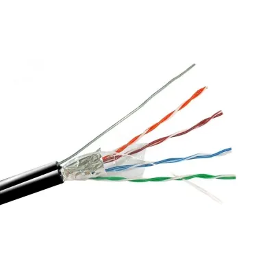 Витая пара F/UTP кат 5e 4х2х0.51 AWG24 Premium с тросом PE OUT