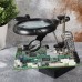Держатель Третья рука с лупой х2.5