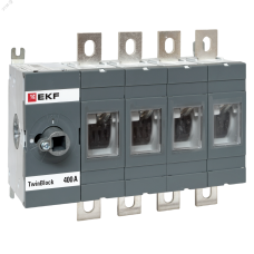 Рубильник 400A 4P без рукоятки управления TwinBlock EKF